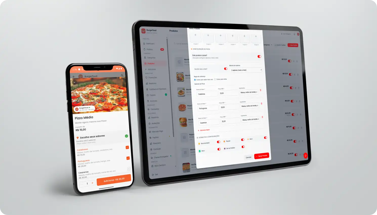 Pizza Meio a Meio inteligente